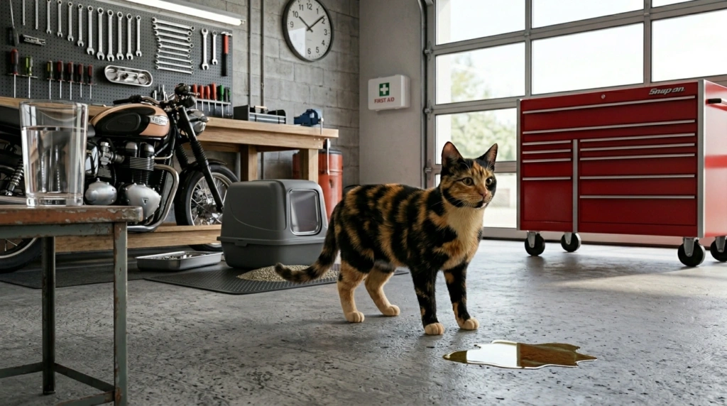 Gato fazendo xixi fora da caixa de areia: causas e soluções Gato fazendo xixi fora da caixa no chão